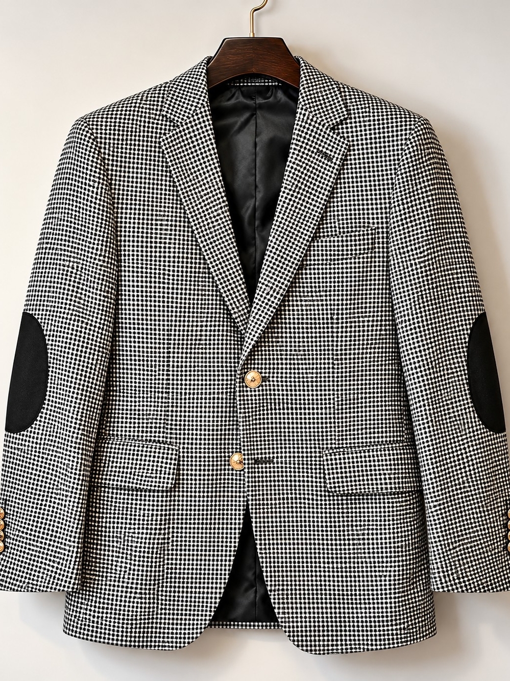 Bagozza black and white houndstooth sport coat